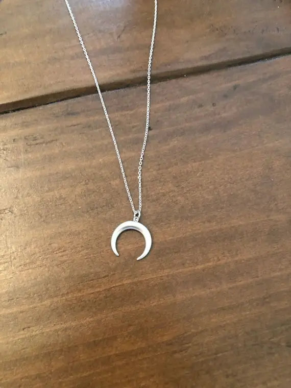Silver Horn Necklace