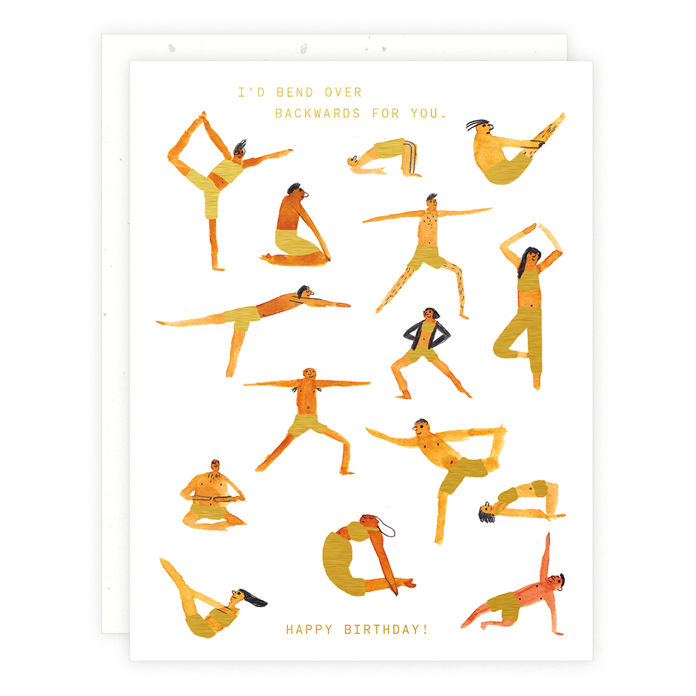 Someday Studio - Yoga Poses Greeting Card