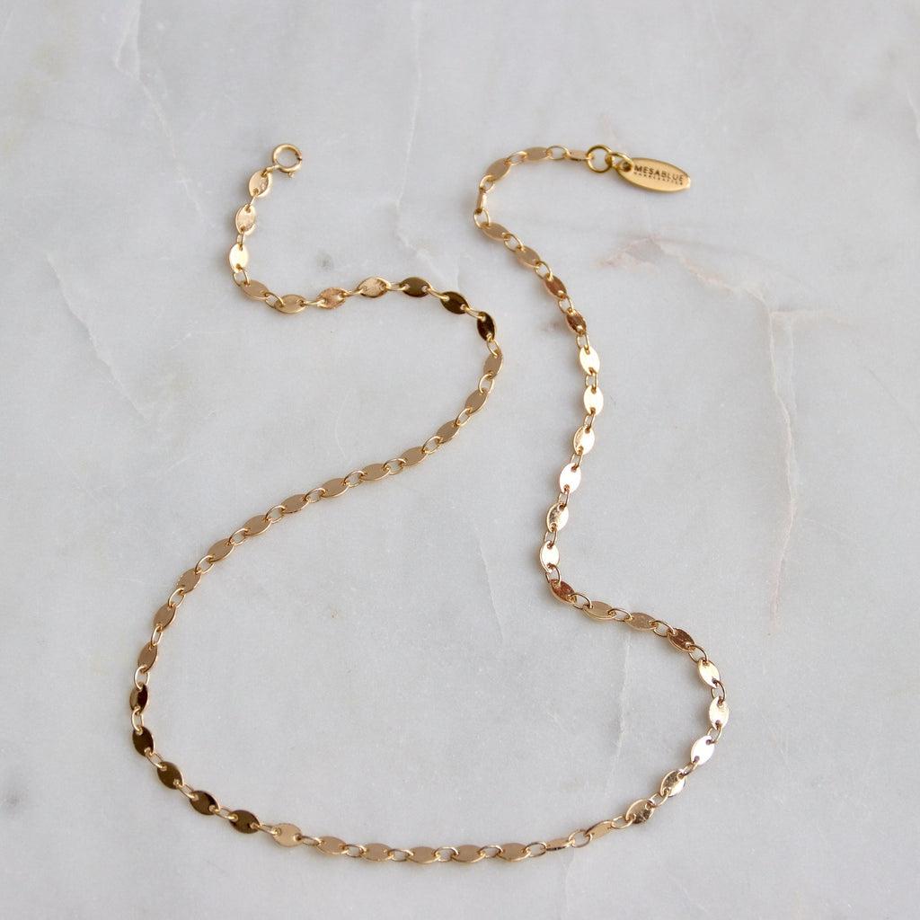 Oval Coin Choker Gold Necklace