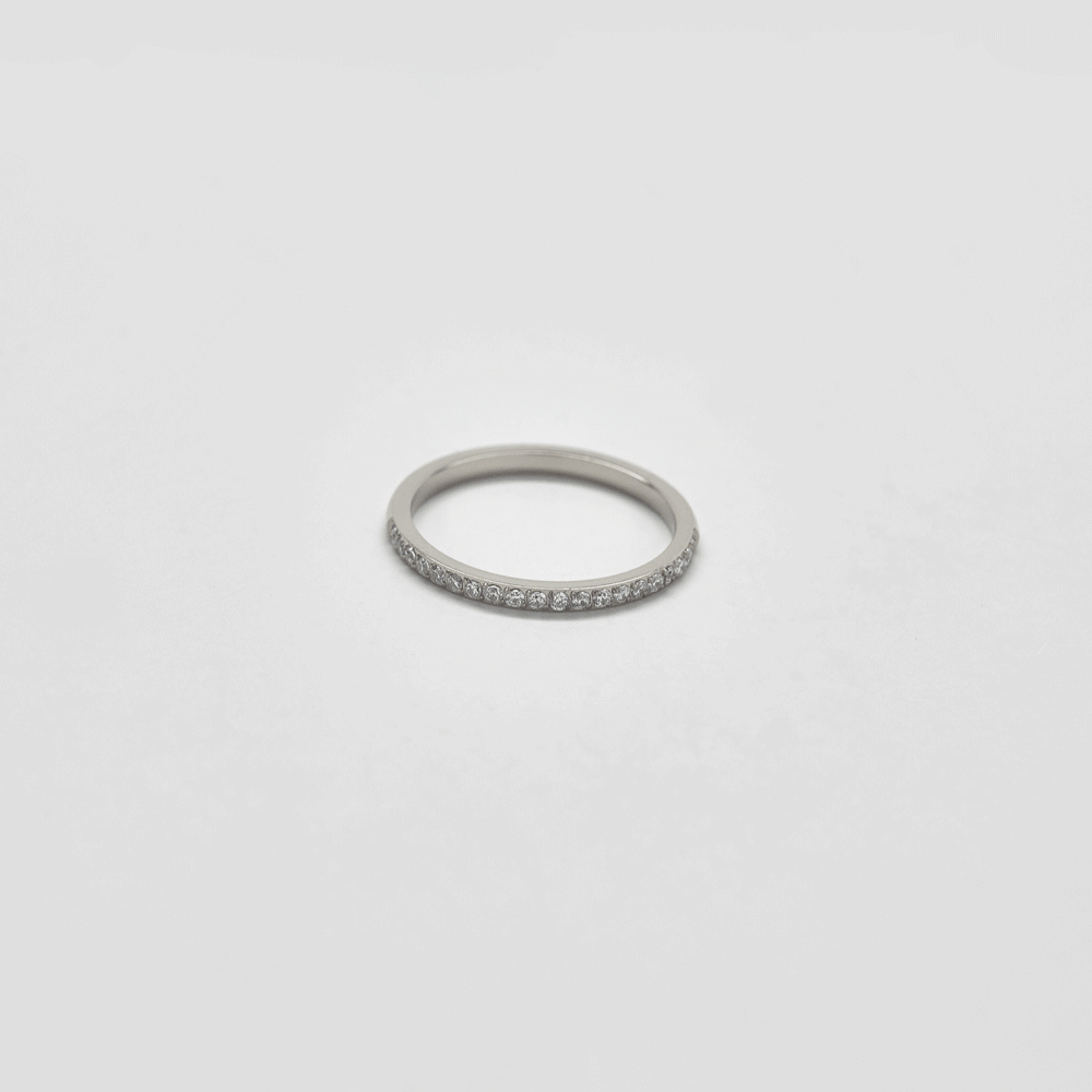 Admiral Row - Pave Silver Stacking Ring 