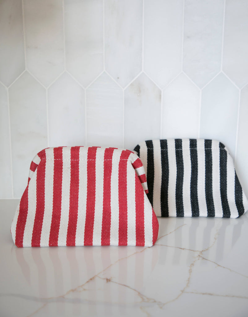 Striped Makeup Pouch