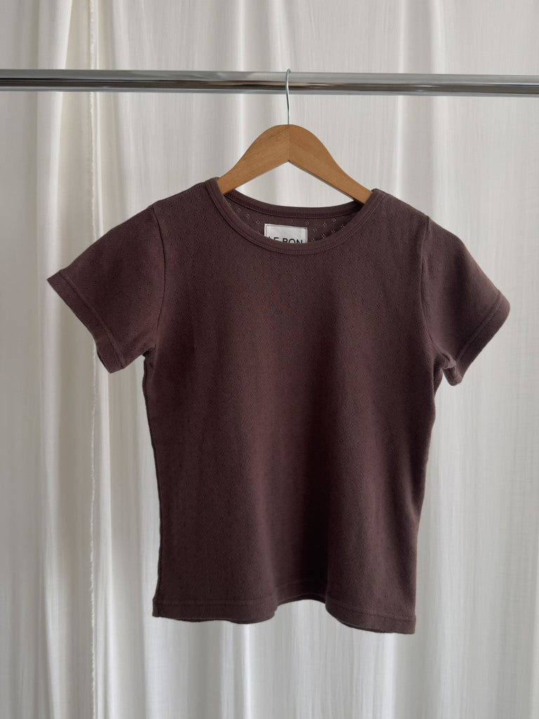 Le Bon Shoppe - Pointelle Baby Tee
