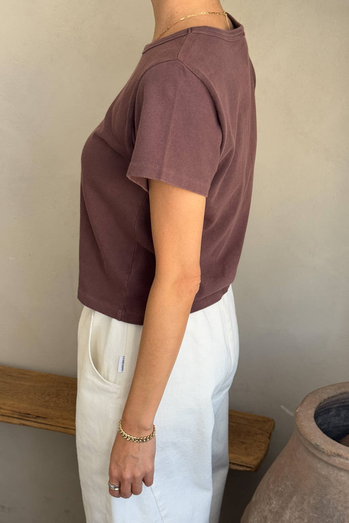 Le Bon Shoppe - The Little Boy Tee - Brown Cotton Tee