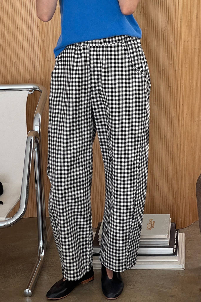 Le Bon Shoppe - Gingham Arc Pants : Black Gingham