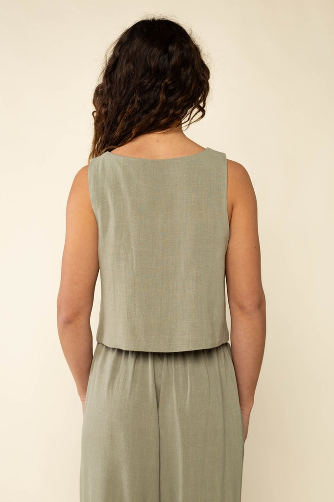 NLT - Square Neck Linen Vest