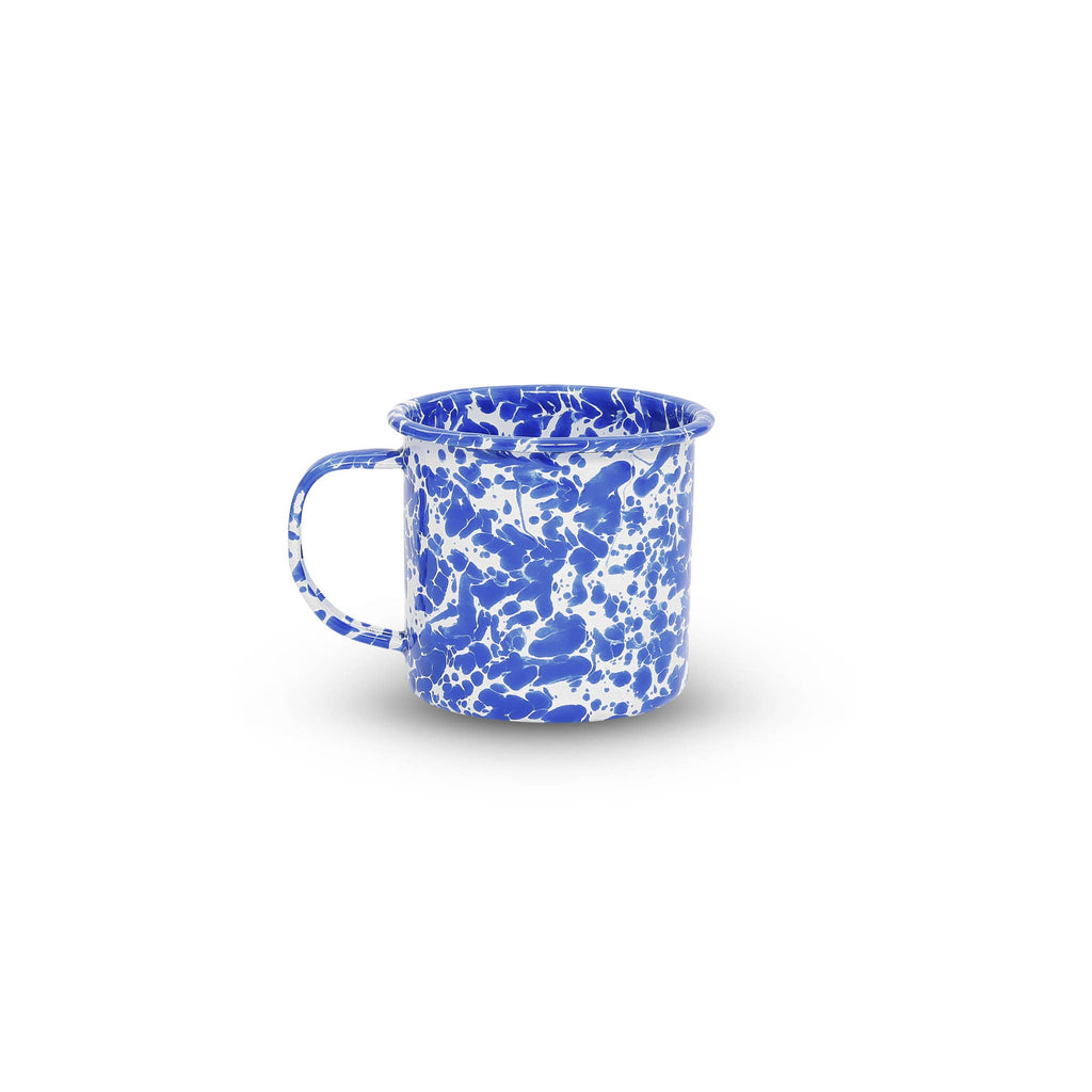 Crow Canyon - Blue Splatter Enamelware 12 oz Mug