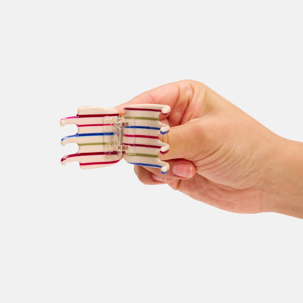 Chunks - Midi Ursa Claw in Vanilla Stripe