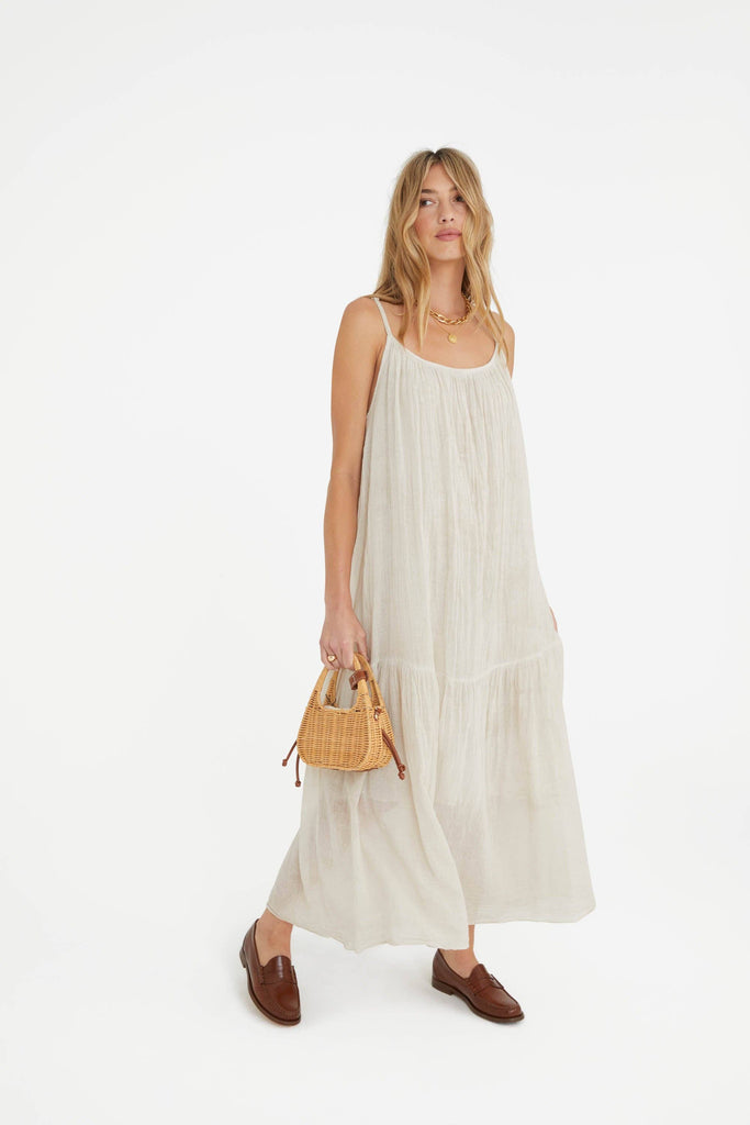 Marché - The Lyla Dress in Beige