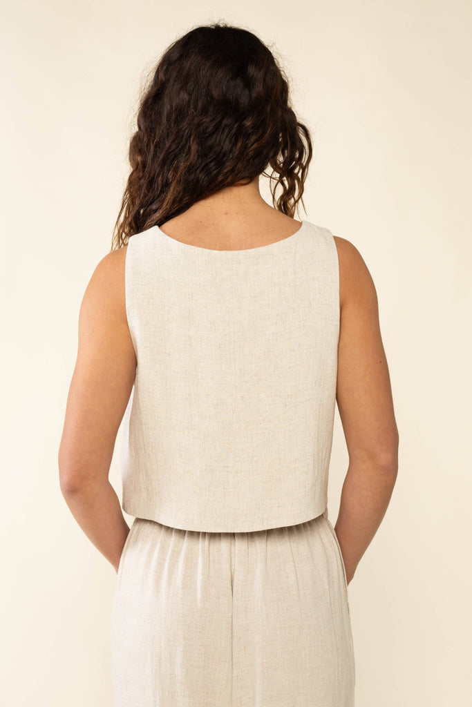 NLT - Square Neck Linen Vest
