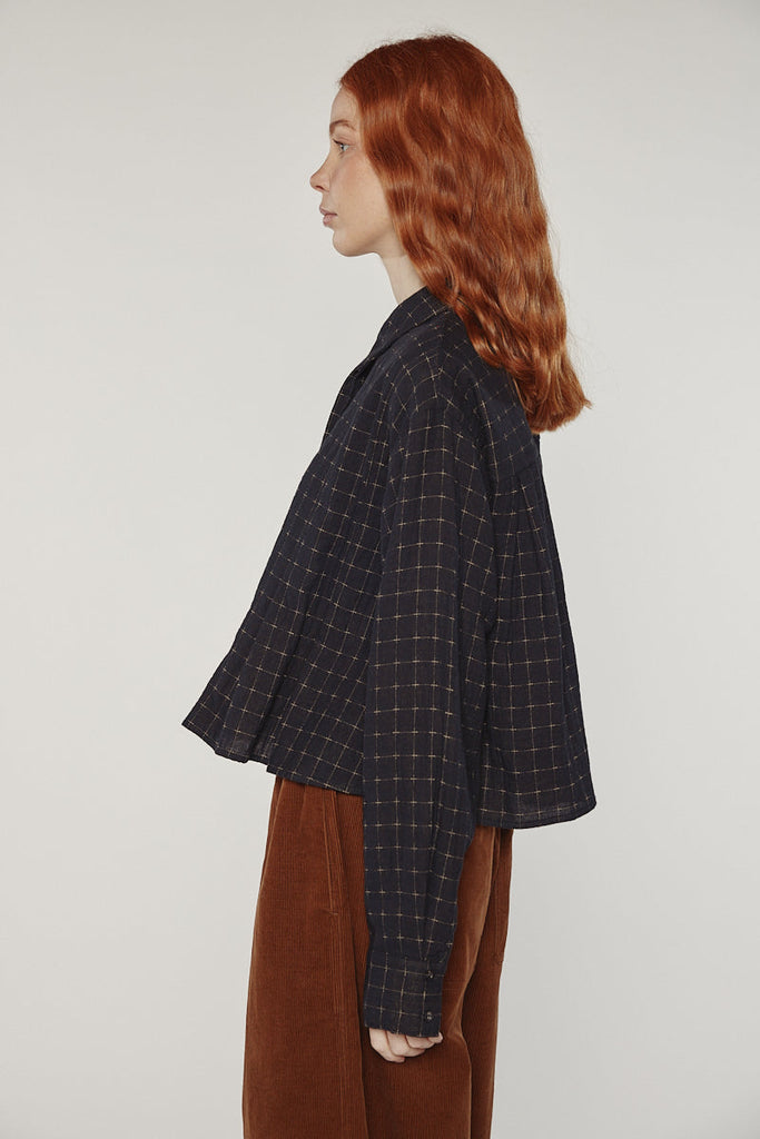 Amente Cotton Pleated Blouse