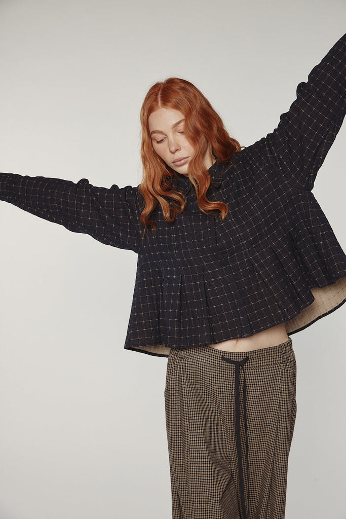 Amente Cotton Pleated Blouse