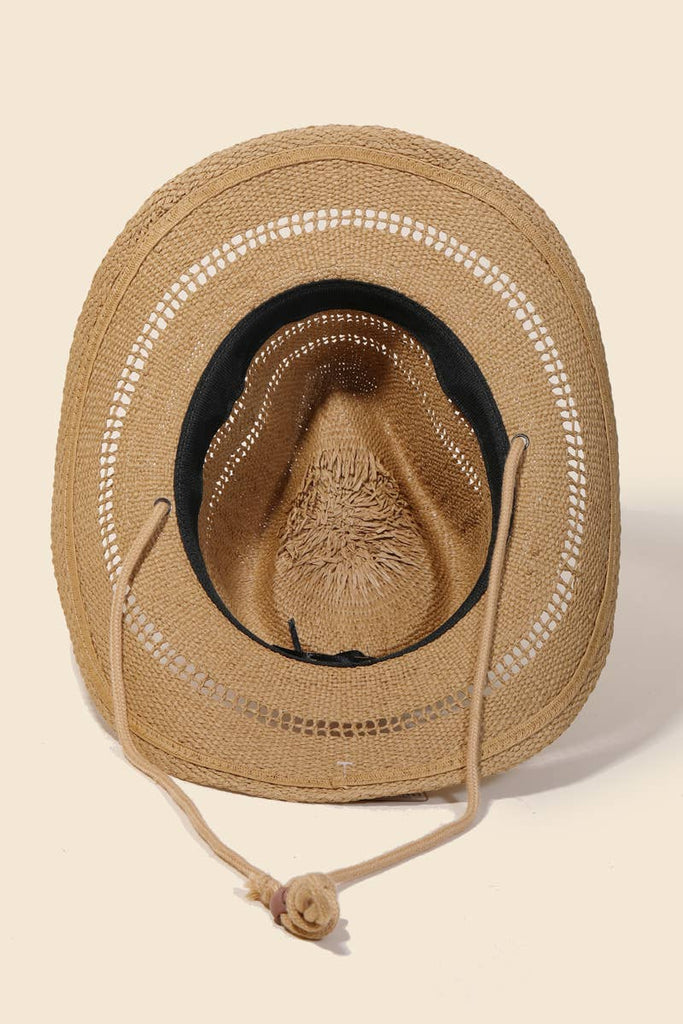 Straw Weave Western Cowboy Hat