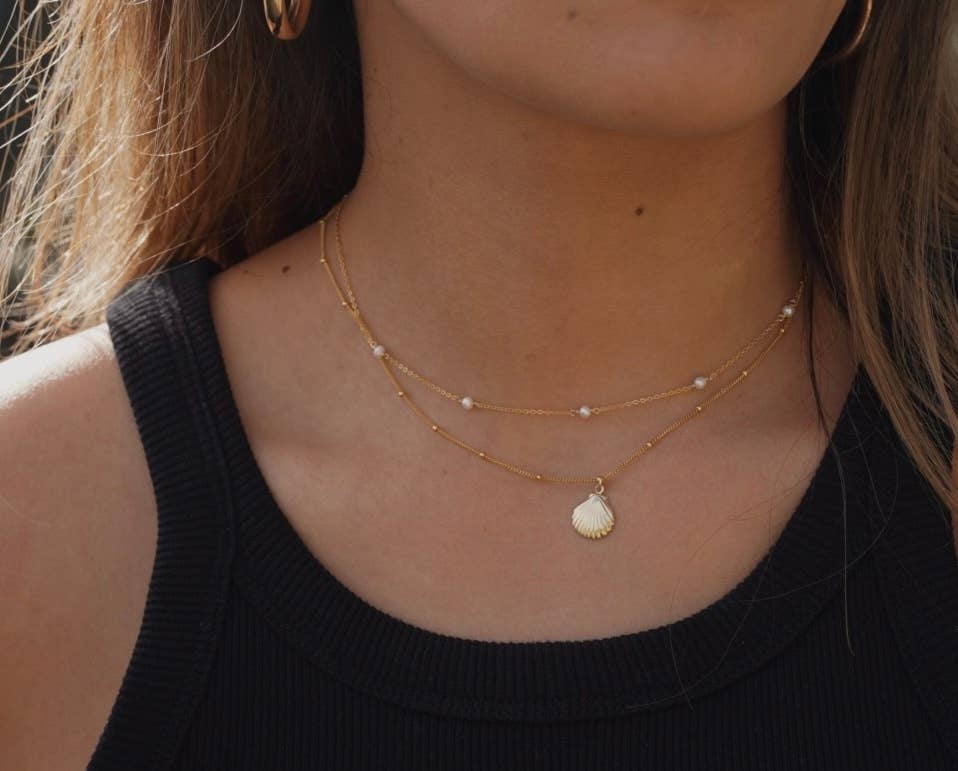 Selah Necklace - Scallop Necklace
