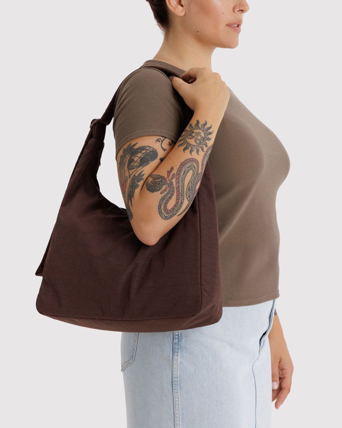 BAGGU | Mini Nylon Shoulder Bag - Black – A Little Bird Told Me