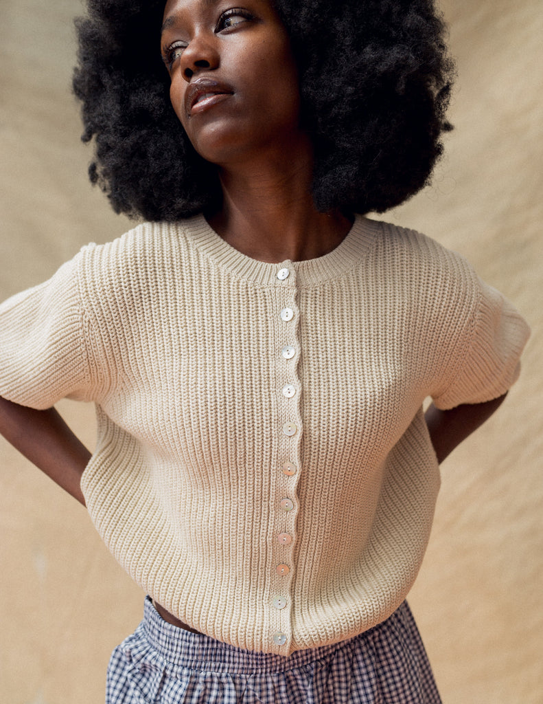 Sønderhaus Coastal Cardigan - Sand Cardigan