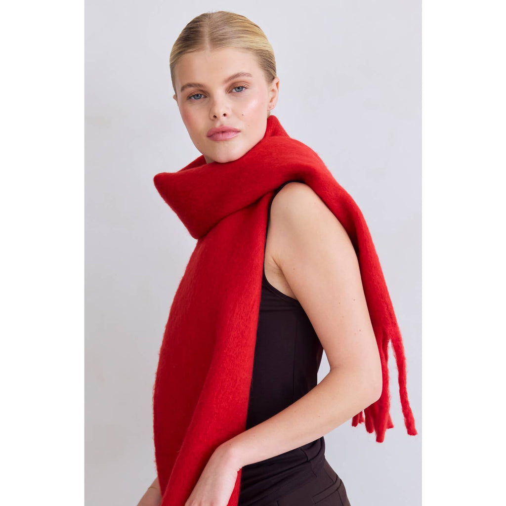 Arctic Fox - The Stockholm Scarf - Crimson Red 