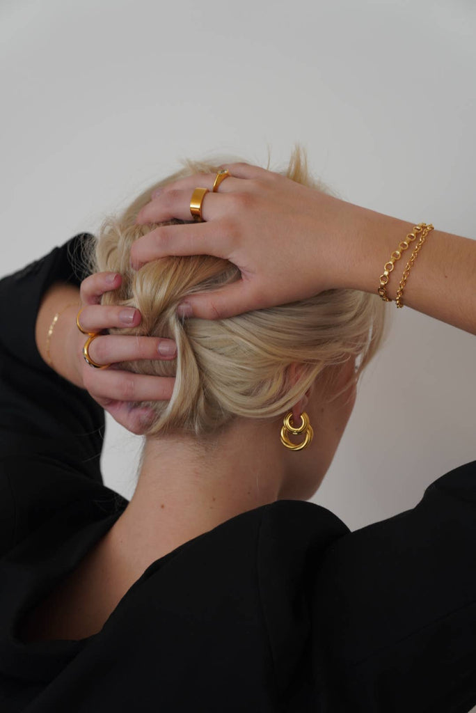 May Martin - Cassidy Hoops - Gold Hoops