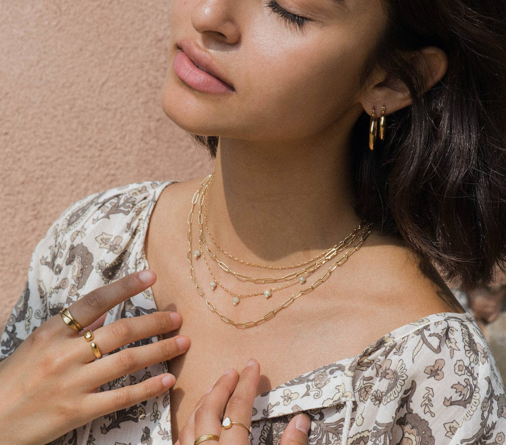 Lily Link Necklace: 17"