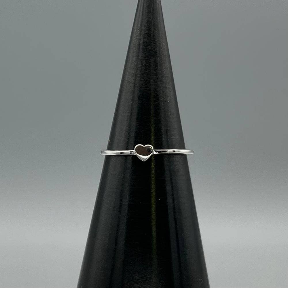 Sterling Silver Perfect Tiny Heart Ring