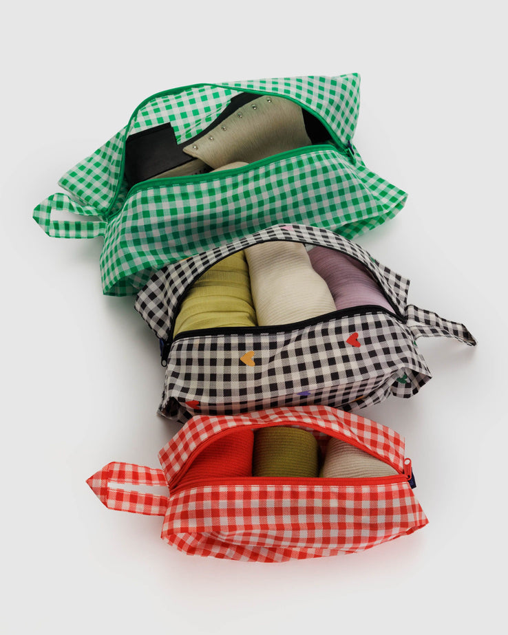 Baggu 3D Zip Set Gingham
