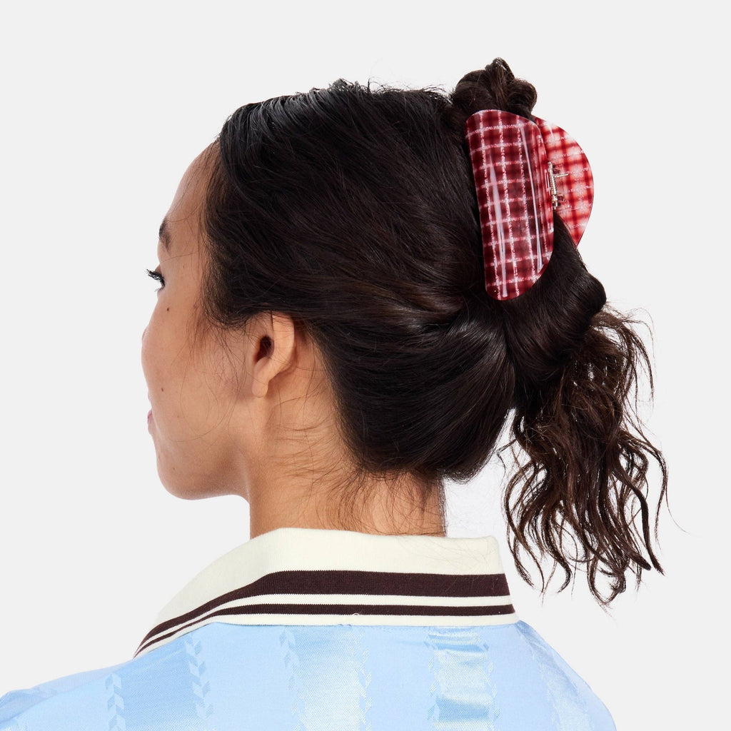 CHUNKS - Suki Claw in Red Plaid