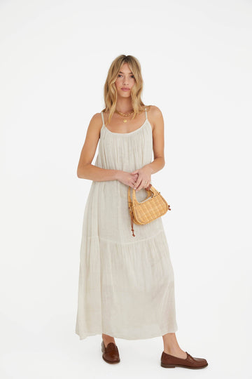 Marché - The Lyla Dress in Beige