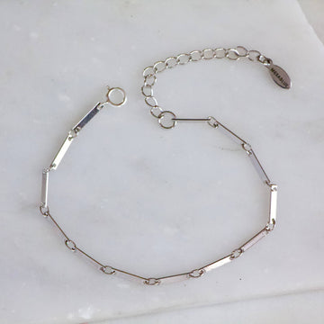 Bar Chain Bracelet Silver