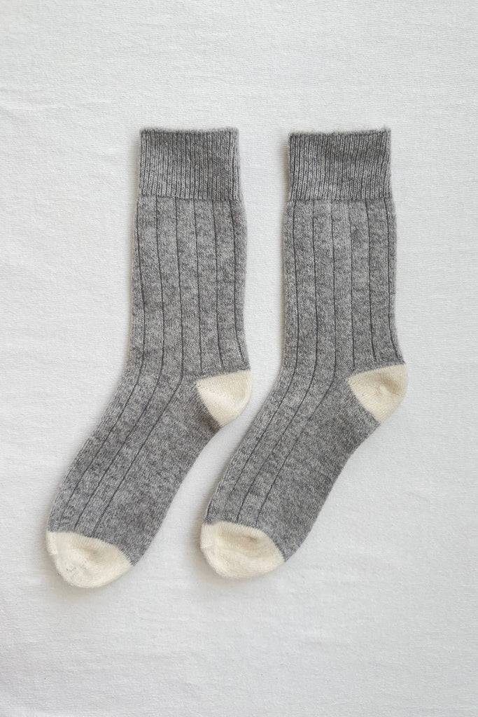 Le Bon Shoppe - Classic Cashmere Socks - Grey Melange 