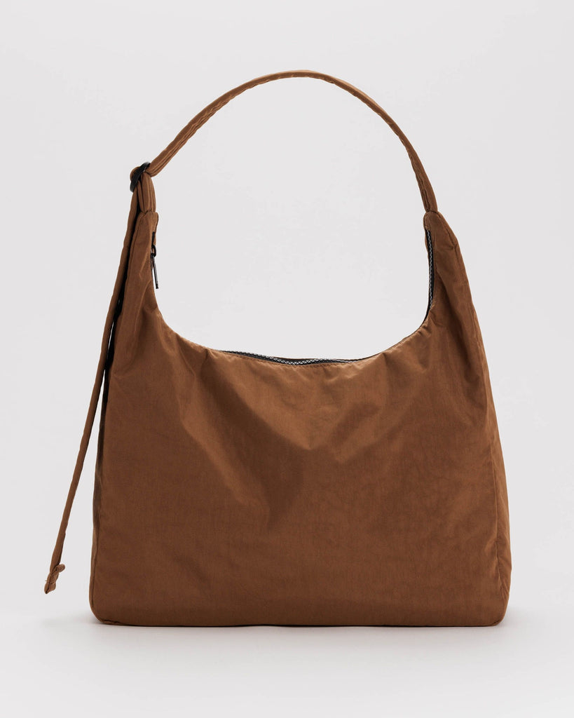 Brown Baggu Nylon Shoulder Bag