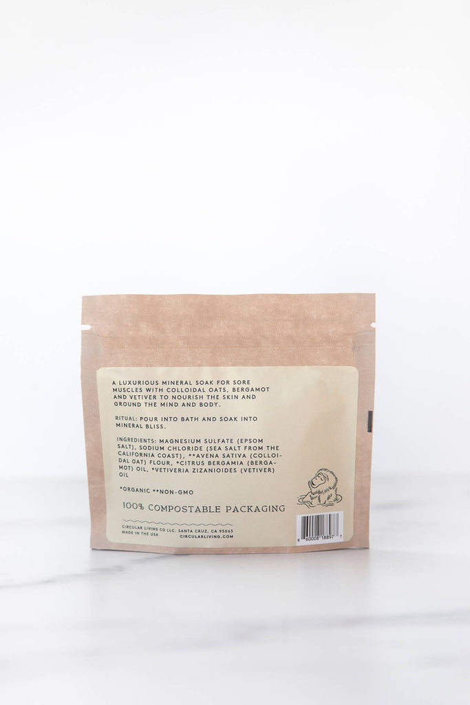 Circular Living - Mineral Bath Soak Sachet, Vetiver & Bergamot