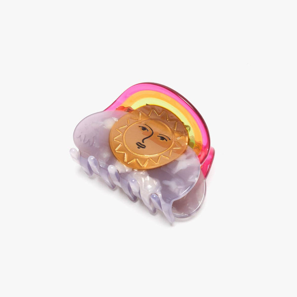 WINONA IRENE - Ciel Sun and Rainbow Sky Acetate Hair Claw Clip Accessory