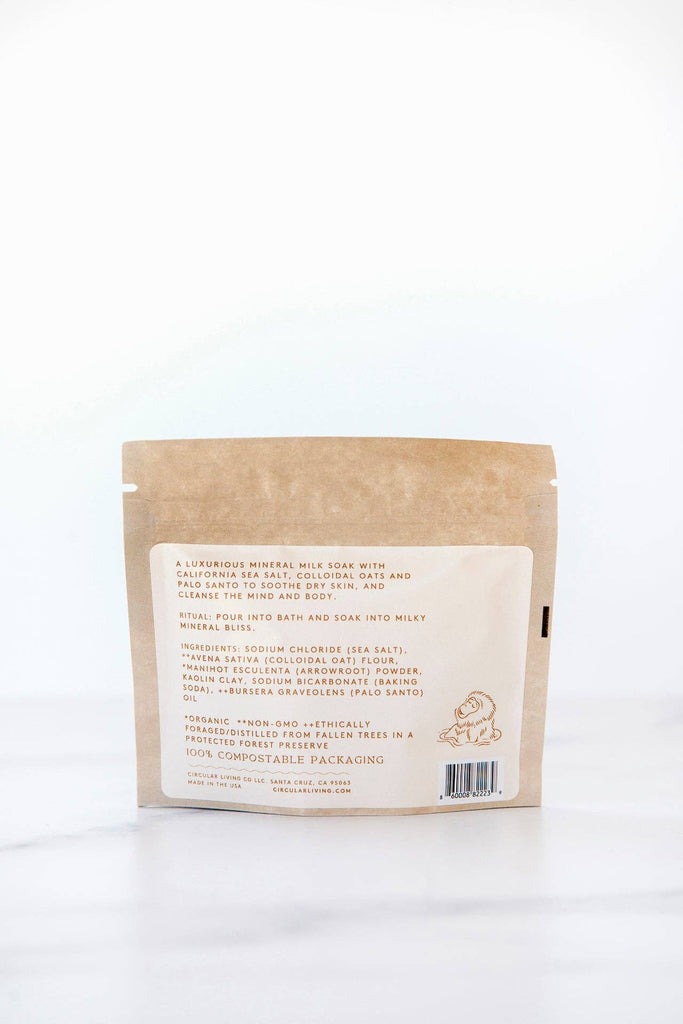 Circular Living - Mineral Milk Soak Sachet, Palo Santo - Bath Soak