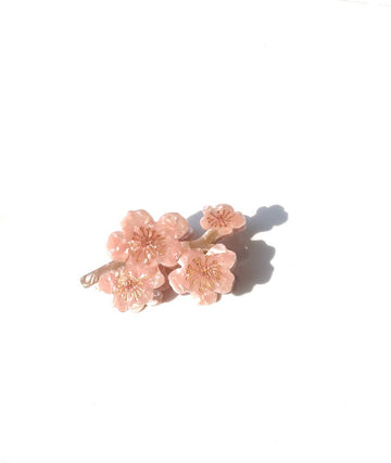 Pink Cherry Blossoms Flower Claw Hair Clip