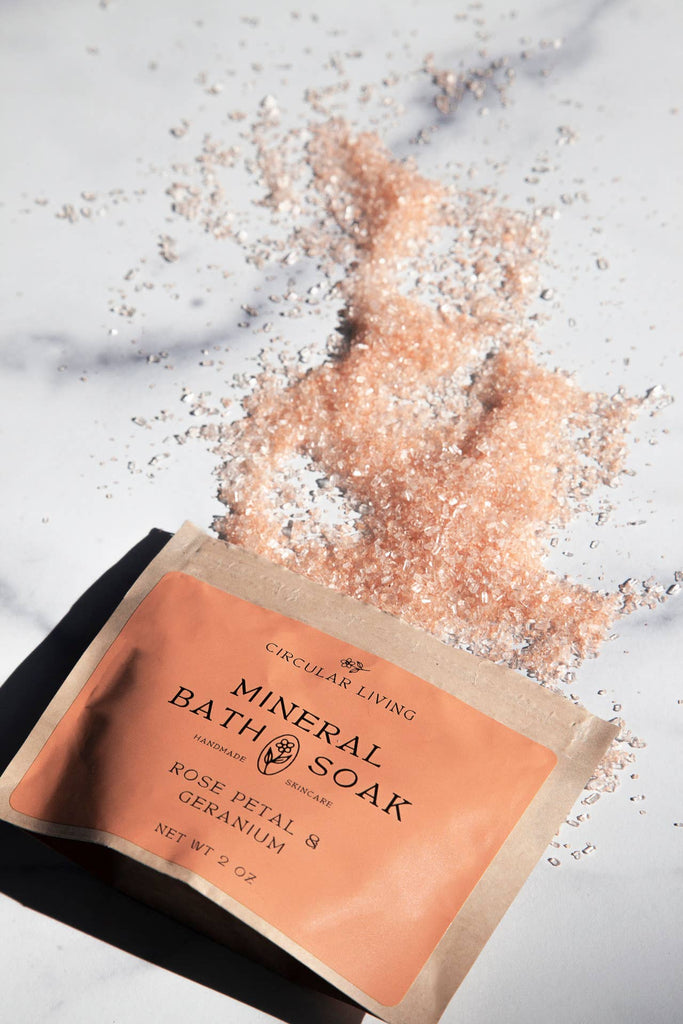 Circular Living - Mineral Bath Soak Sachet, Rose Petal & Geranium