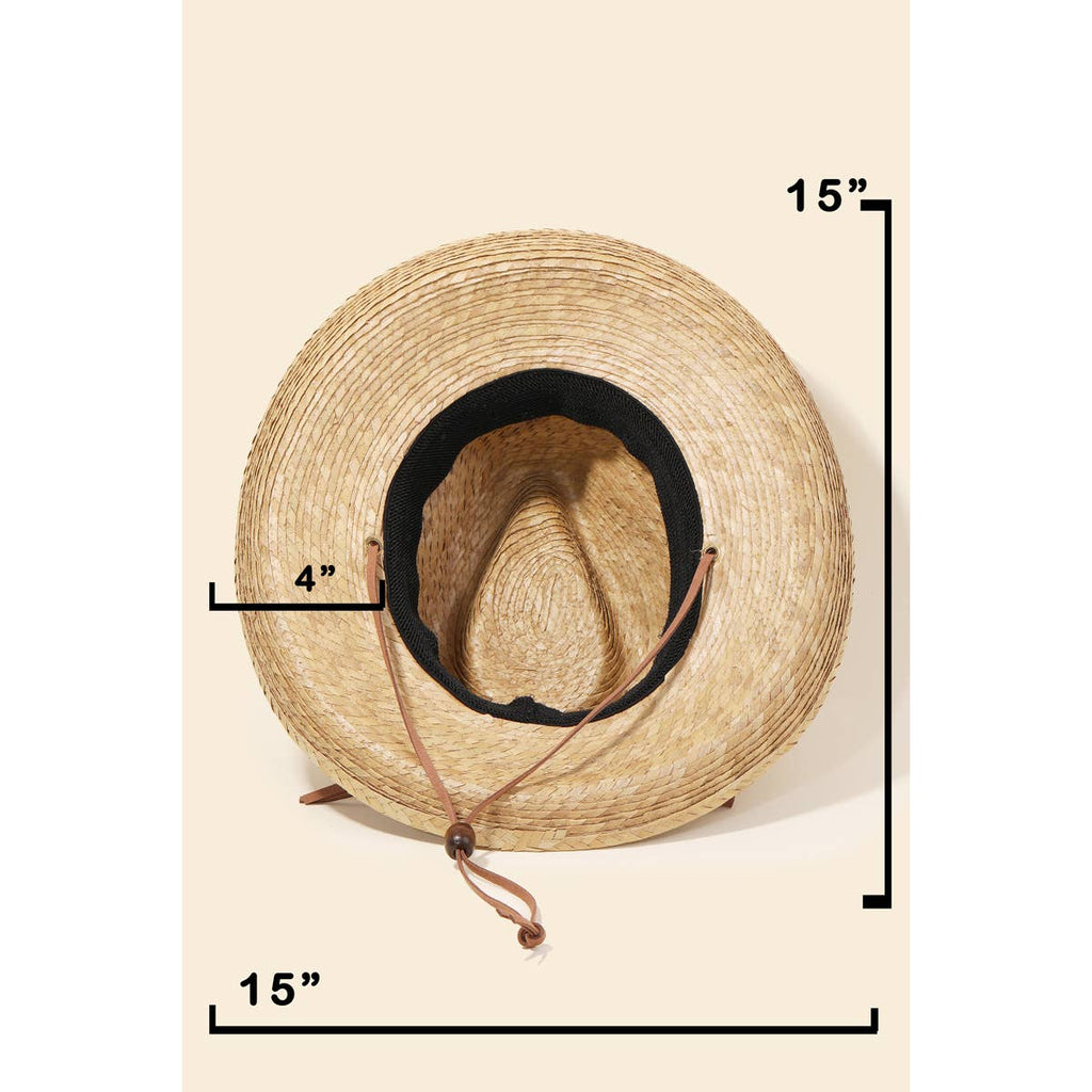 Straw Braided Western Hat