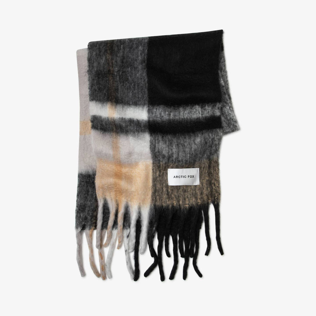 The Stockholm Scarf The Arctic - Black Plaid Scarf