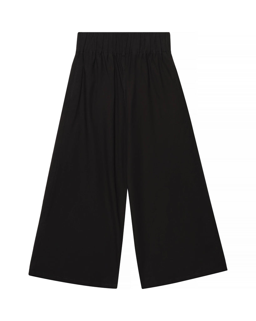  Honest Cotton - Crop Poplin Pant- Black Cotton Pant