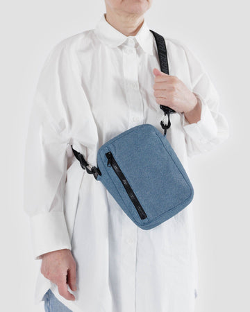 Baggu Digital Denim Sport Cross Body - Nylon Crossbody Bag - Conrado