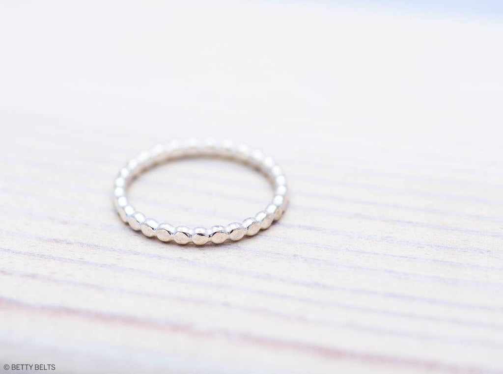 Courtney Dotted Ring - Sterling Silver Dotted Ring