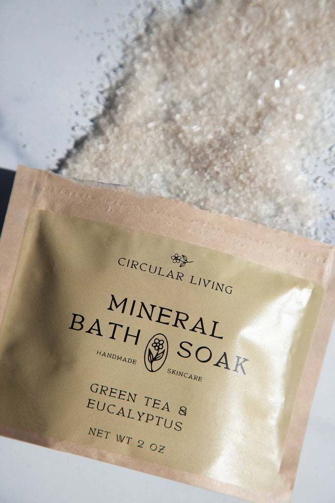 Circular Living - Mineral Bath Soak Sachet, Green Tea & Eucalyptus