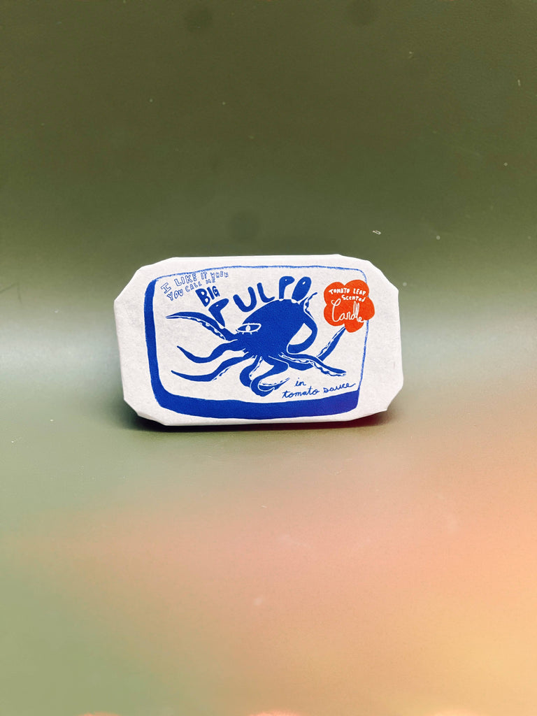 Tinned Fish Candle Pulpo In Tomato Sauce