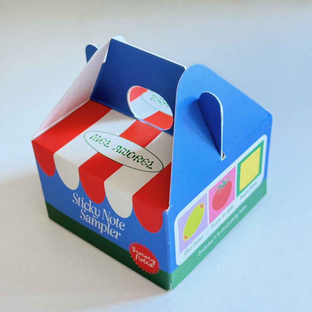 Mel Andrel - Sticky Note Sampler - Grocery Notes