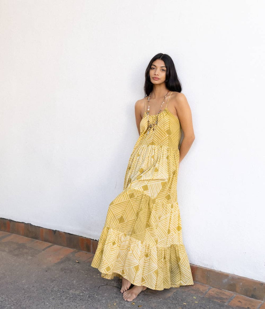 The Fox and The Mermaid - Udvita Shibori Hand-Dyed Maxi Dress