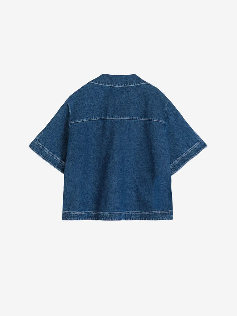 Bobo Choses Womens Denim Relaxed Shirt - Back