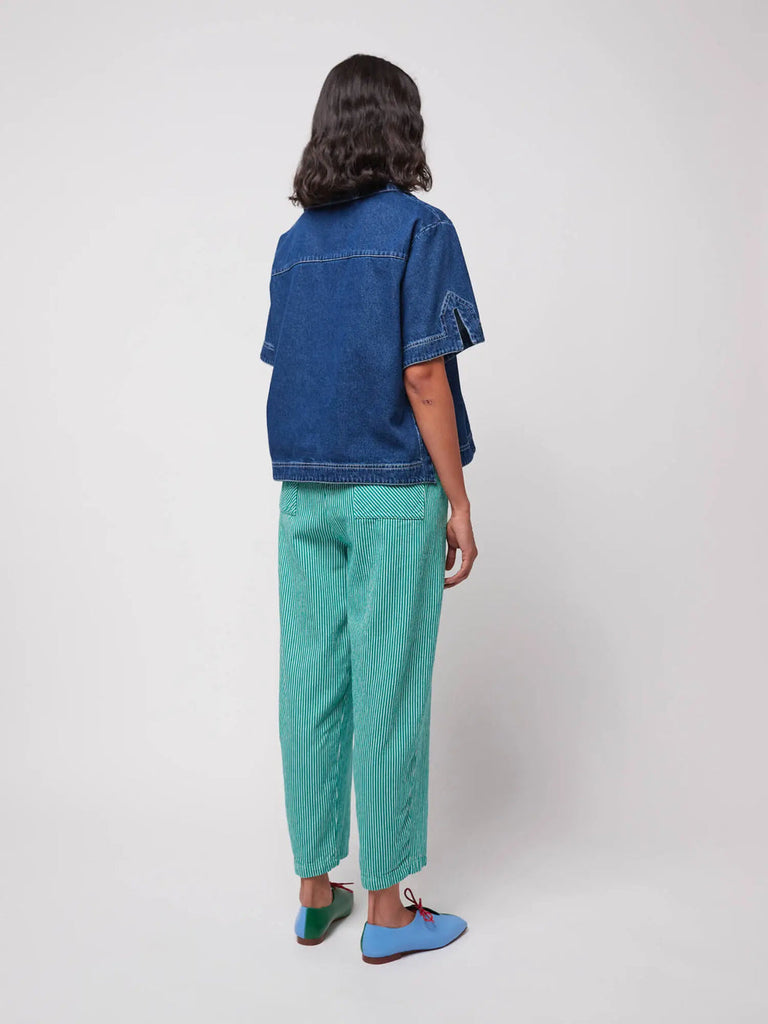 Bobo Choses Womens Denim Relaxed Shirt - Light Blue Top