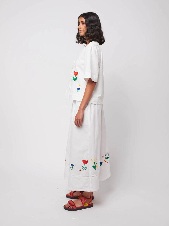 Bobo Choses - Garden Embroidery Poplin Skirt