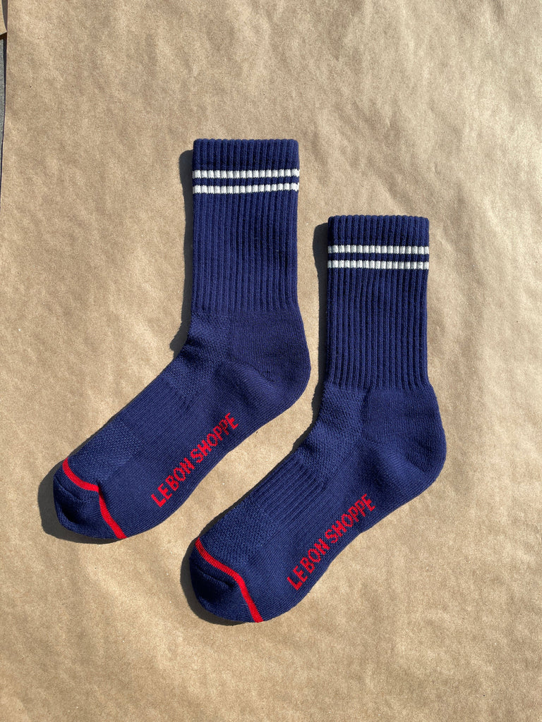 Le Bon Shoppe Boyfriend Socks - Navy