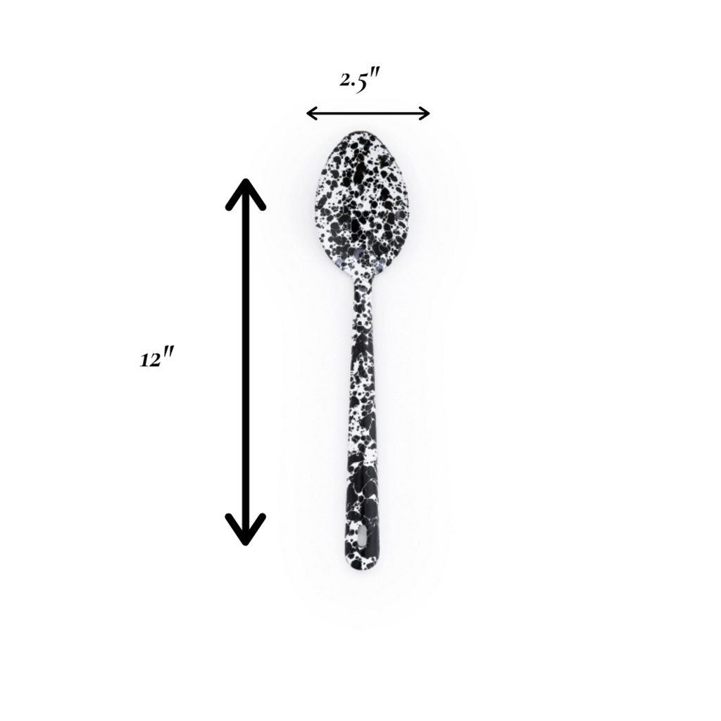 Crow Canyon Home - Splatter Enamelware Large Serving Spoon