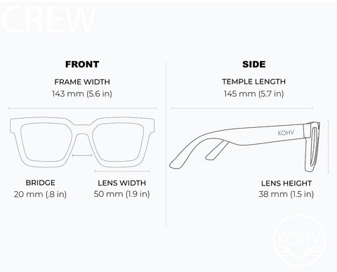 KOHV Eyewear - Crew Sunglasses - Specs