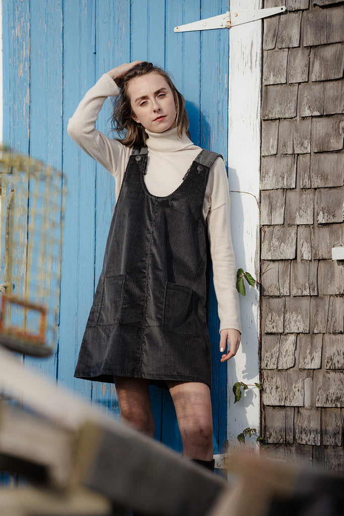 Althea Corduroy Skirtalls Dark Grey 